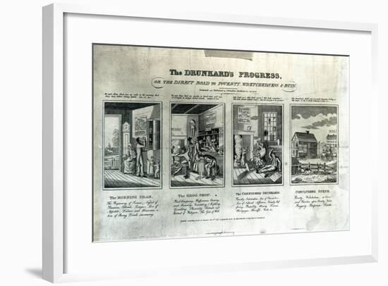 The Drunkard's Progress, 1826-John Warner Barber-Framed Giclee Print