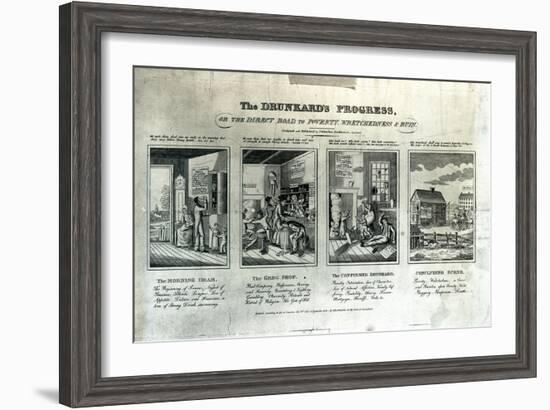 The Drunkard's Progress, 1826-John Warner Barber-Framed Giclee Print