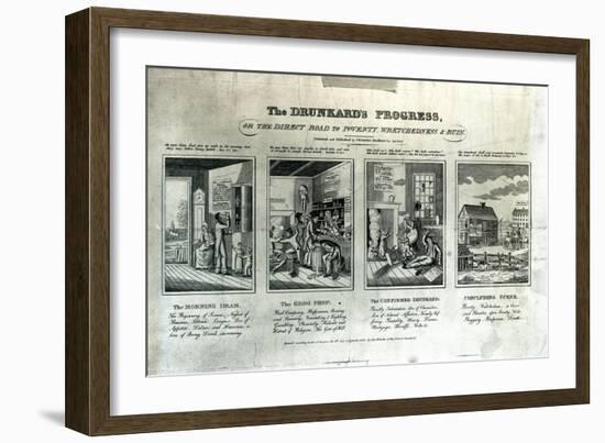 The Drunkard's Progress, 1826-John Warner Barber-Framed Giclee Print