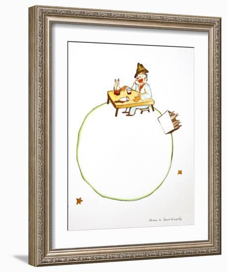 The Drunkard-Antoine de Saint-Exupéry-Framed Art Print