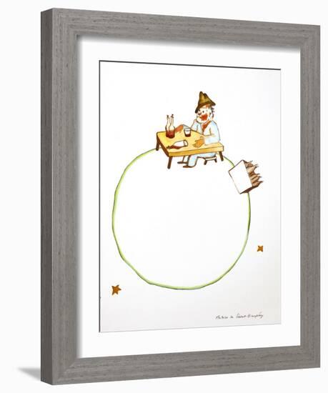 The Drunkard-Antoine de Saint-Exupéry-Framed Art Print