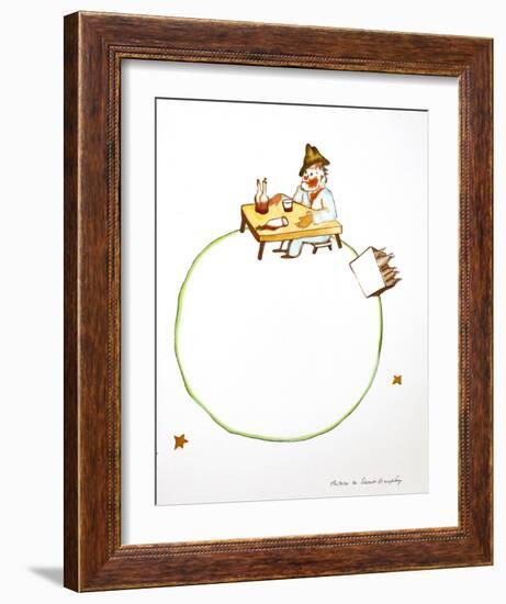 The Drunkard-Antoine de Saint-Exupéry-Framed Art Print