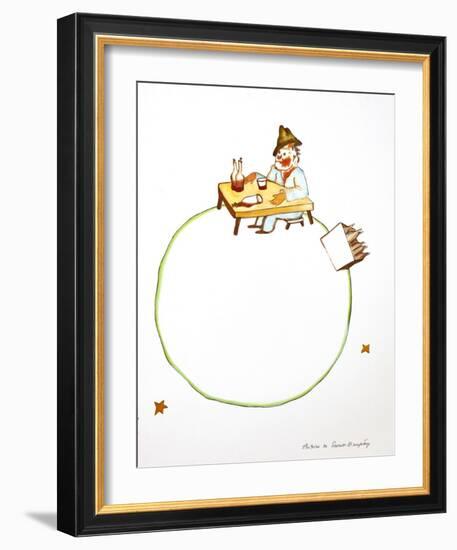 The Drunkard-Antoine de Saint-Exupéry-Framed Art Print