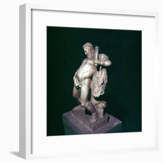 The drunken Hercules, House of the Stags, Herculaneum, Italy. Artist: Unknown-Unknown-Framed Giclee Print