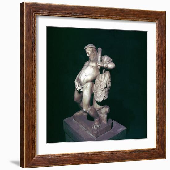 The drunken Hercules, House of the Stags, Herculaneum, Italy. Artist: Unknown-Unknown-Framed Giclee Print