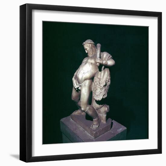 The drunken Hercules, House of the Stags, Herculaneum, Italy. Artist: Unknown-Unknown-Framed Giclee Print