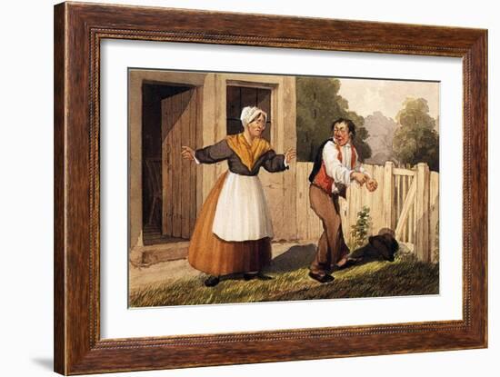 The Drunken Husband, C.1818-David Claypoole Johnston-Framed Giclee Print