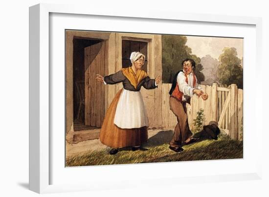 The Drunken Husband, C.1818-David Claypoole Johnston-Framed Giclee Print
