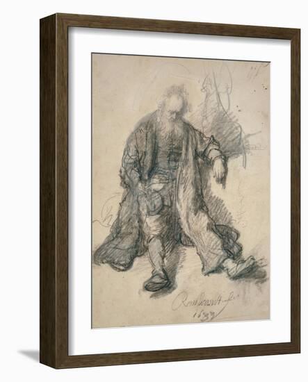 The Drunken Lot-Rembrandt van Rijn-Framed Giclee Print