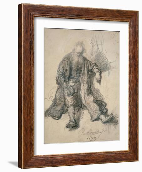 The Drunken Lot-Rembrandt van Rijn-Framed Giclee Print