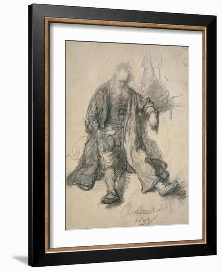 The Drunken Lot-Rembrandt van Rijn-Framed Giclee Print