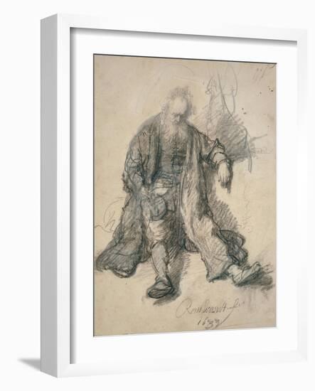The Drunken Lot-Rembrandt van Rijn-Framed Giclee Print