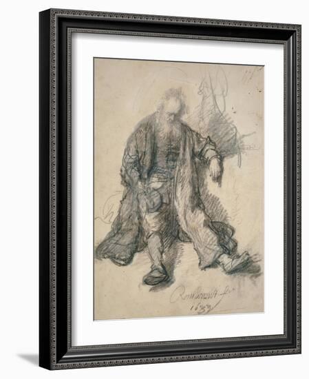 The Drunken Lot-Rembrandt van Rijn-Framed Giclee Print