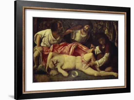 The Drunken Noah-Giovanni Bellini-Framed Giclee Print