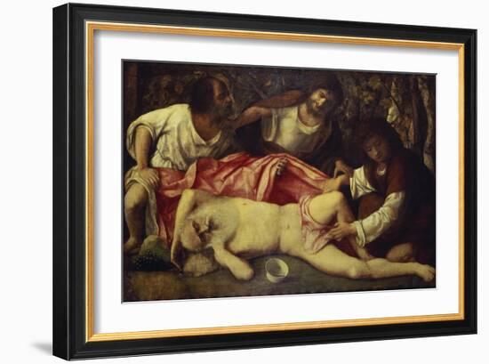 The Drunken Noah-Giovanni Bellini-Framed Giclee Print