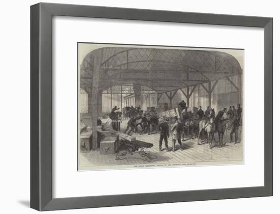 The Dublin Exhibition, Arrival of the Armstrong Guns-null-Framed Giclee Print