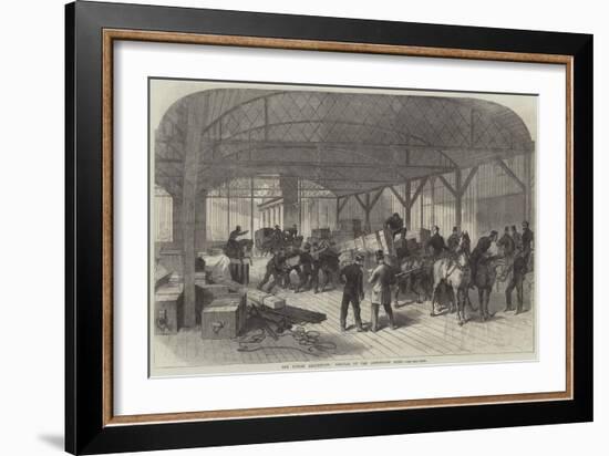 The Dublin Exhibition, Arrival of the Armstrong Guns-null-Framed Giclee Print