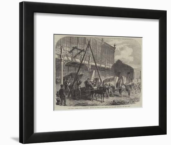 The Dublin International Exhibition, Delivery of Goods at the Foreign and Fine-Arts' Entrance-null-Framed Giclee Print