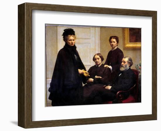 The Dubourg Family Mr and Mrs Dubourg and their Daughters: Victoria, Wife of the Artist, and Charlo-Henri Fantin-Latour-Framed Giclee Print