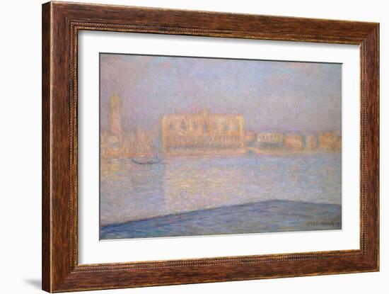 The Ducal Palace from San Giorgio, 1908-Claude Monet-Framed Giclee Print