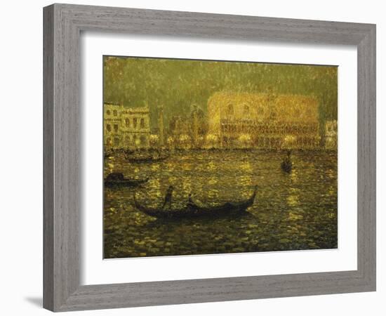 The Ducal Palace; Le Palais Ducal, 1915-Henri Eugene Augustin Le Sidaner-Framed Giclee Print