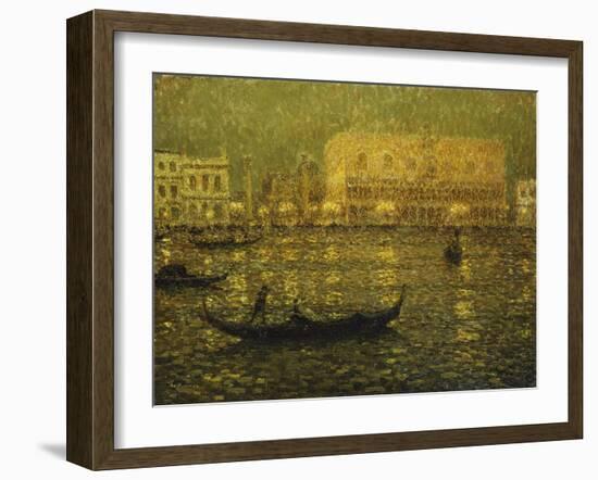 The Ducal Palace; Le Palais Ducal, 1915-Henri Eugene Augustin Le Sidaner-Framed Giclee Print