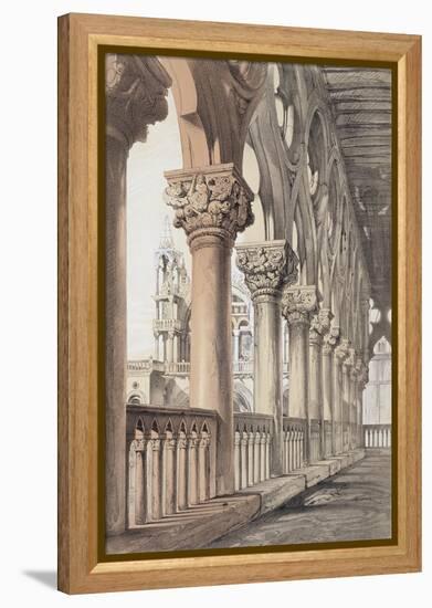 The Ducal Palace, Renaissance Capitals of the Loggia, 1851-John Ruskin-Framed Premier Image Canvas