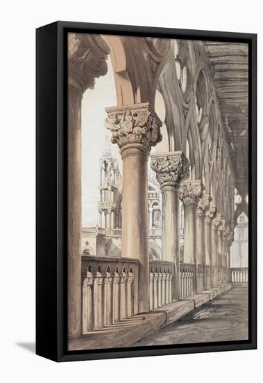 The Ducal Palace, Renaissance Capitals of the Loggia, 1851-John Ruskin-Framed Premier Image Canvas