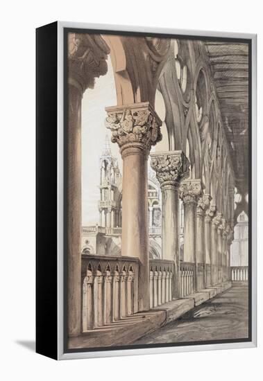 The Ducal Palace, Renaissance Capitals of the Loggia, 1851-John Ruskin-Framed Premier Image Canvas