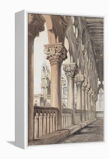 The Ducal Palace, Renaissance Capitals of the Loggia, 1851-John Ruskin-Framed Premier Image Canvas