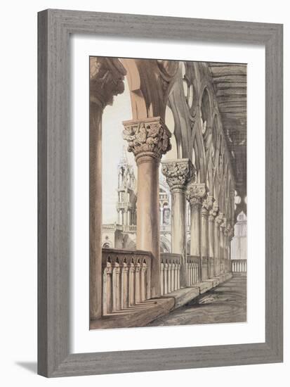 The Ducal Palace, Renaissance Capitals of the Loggia, 1851-John Ruskin-Framed Giclee Print