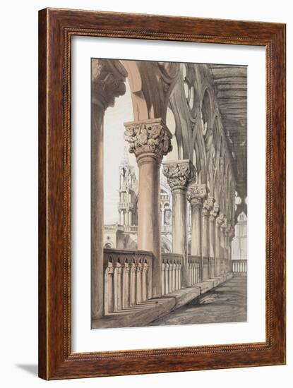 The Ducal Palace, Renaissance Capitals of the Loggia, 1851-John Ruskin-Framed Giclee Print