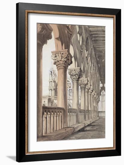 The Ducal Palace, Renaissance Capitals of the Loggia, 1851-John Ruskin-Framed Giclee Print