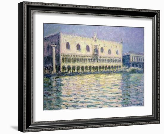 The Ducal Palace, Venice, 1908-Claude Monet-Framed Giclee Print