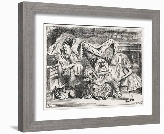 The Duchess Nursing a-John Tenniel-Framed Giclee Print