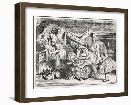 The Duchess Nursing a-John Tenniel-Framed Giclee Print