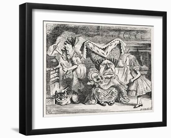The Duchess Nursing a-John Tenniel-Framed Giclee Print