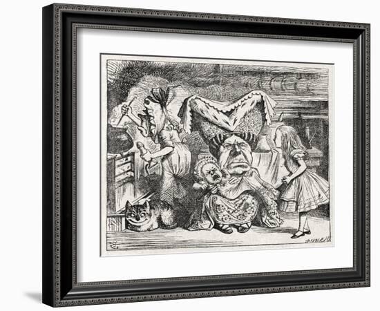 The Duchess Nursing a-John Tenniel-Framed Giclee Print