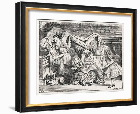 The Duchess Nursing a-John Tenniel-Framed Giclee Print