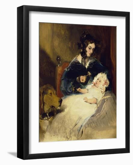 The Duchess of Abercorn and Child-Edwin Henry Landseer-Framed Giclee Print