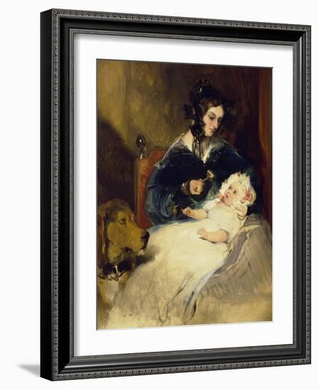 The Duchess of Abercorn and Child-Edwin Henry Landseer-Framed Giclee Print