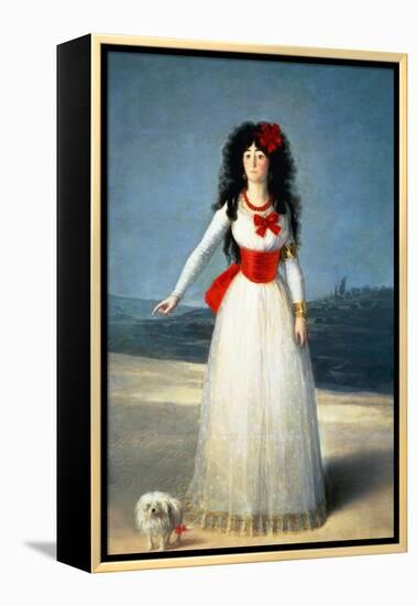 The Duchess of Alba, 1795-Francisco de Goya-Framed Premier Image Canvas