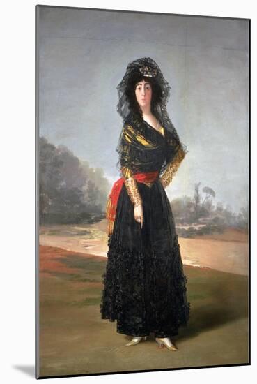 The Duchess of Alba, 1797 (Oil on Canvas)-Francisco Jose de Goya y Lucientes-Mounted Giclee Print