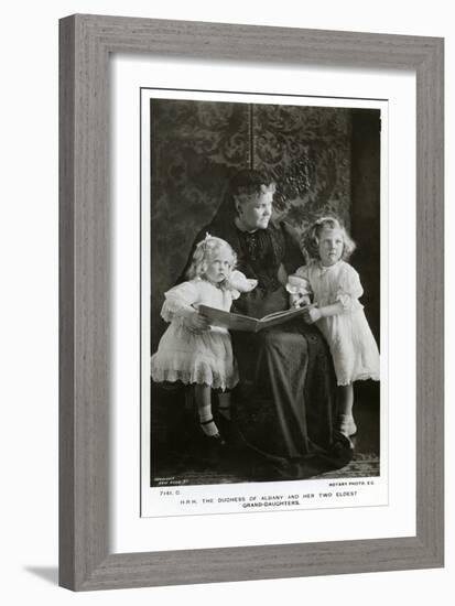 The Duchess of Albany and Her Two Eldest Granddaughters, C1910-Speaight-Framed Giclee Print