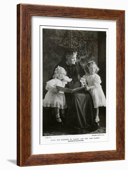 The Duchess of Albany and Her Two Eldest Granddaughters, C1910-Speaight-Framed Giclee Print