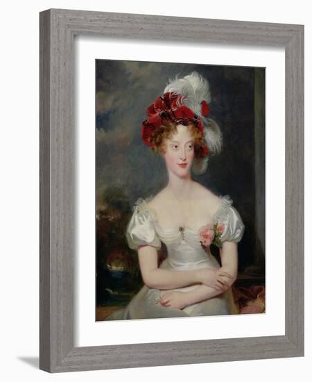 The Duchess of Berri (1798-1870) circa 1825-Thomas Lawrence-Framed Giclee Print