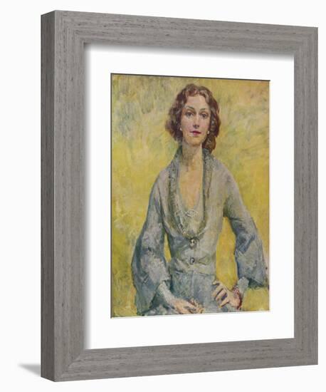 'The Duchess of Leinster', 1935-Mary McEvoy-Framed Giclee Print