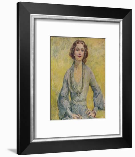 'The Duchess of Leinster', 1935-Mary McEvoy-Framed Giclee Print