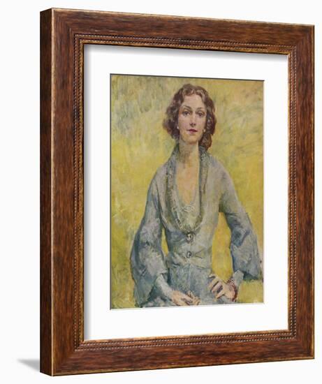 'The Duchess of Leinster', 1935-Mary McEvoy-Framed Giclee Print