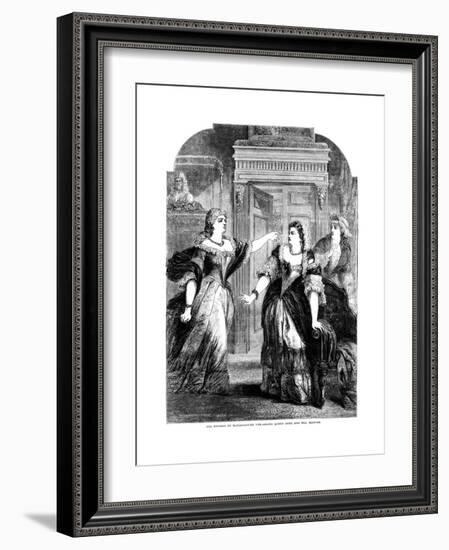 The Duchess of Marlborough Upbraiding Queen Anne (1665-171) and Mrs Masham-Pearson-Framed Giclee Print